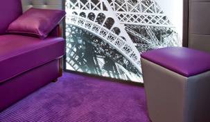 Conseils choisir Hotel salon colore violet