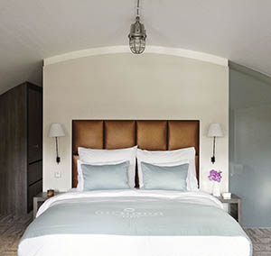 Inspiracja Wysoka Klasa hotel płyty wykładzinowe Infini design sypialnia